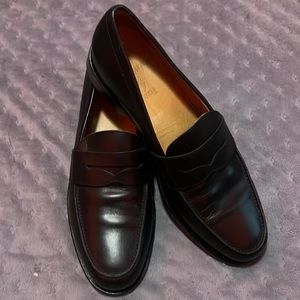 Men’s Polo Black Leather Loafers Size 13 D